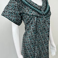 Dark Green Digital Print Alpine Nightgown for Women