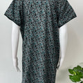 Dark Green Digital Print Alpine Nightgown for Women
