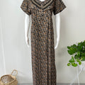 Brown Soft & Breathable Alpine Nightgown Perfect for All Seasons