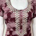 Maroon Premium Alpine Embroidered Nightgown