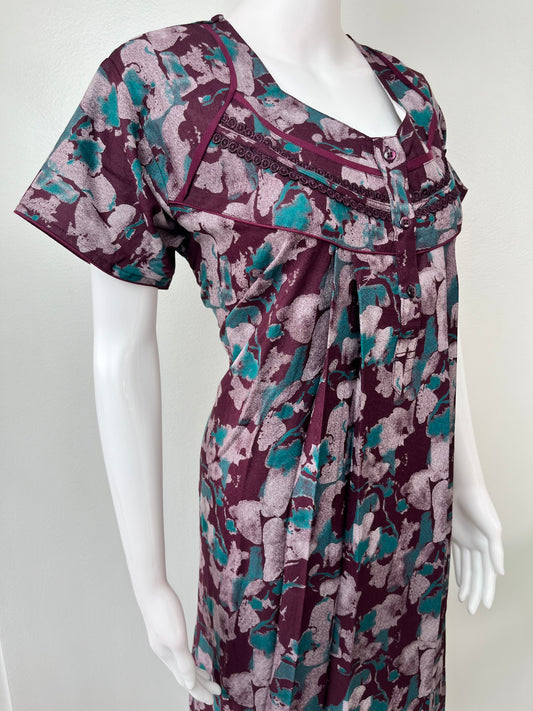 Wine Soft & Breathable Alpine Nighty Perfect for All Seasons