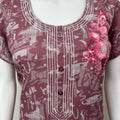 Printed Alpine Nightgown Elegant & Long-Lasting