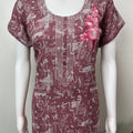 Printed Alpine Nightgown Elegant & Long-Lasting