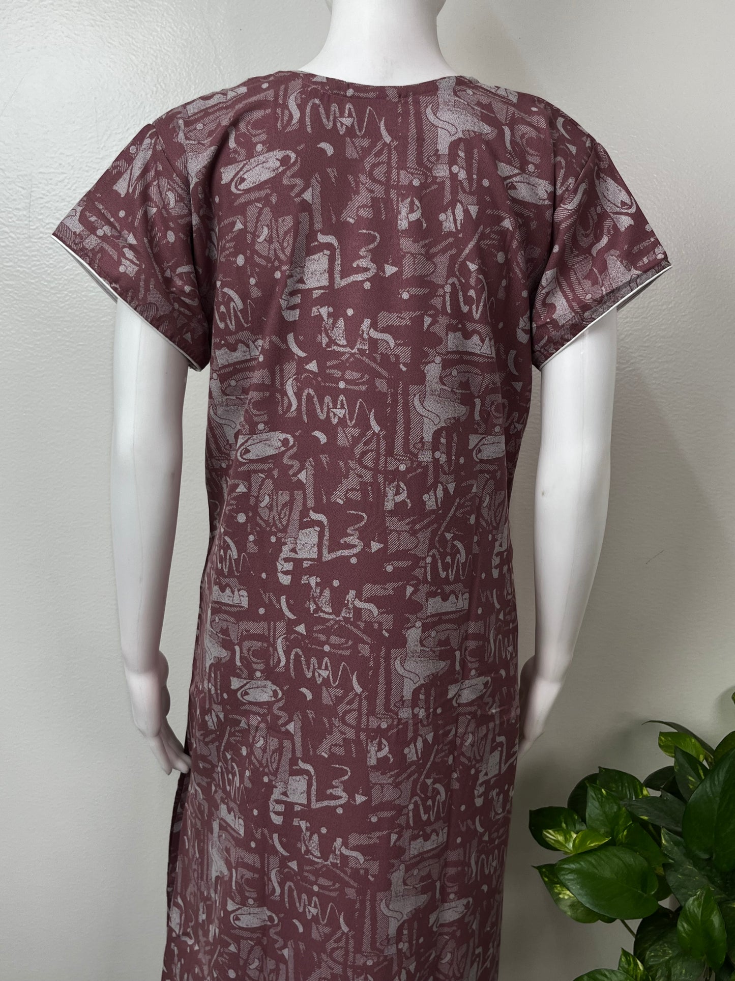 Printed Alpine Nightgown Elegant & Long-Lasting