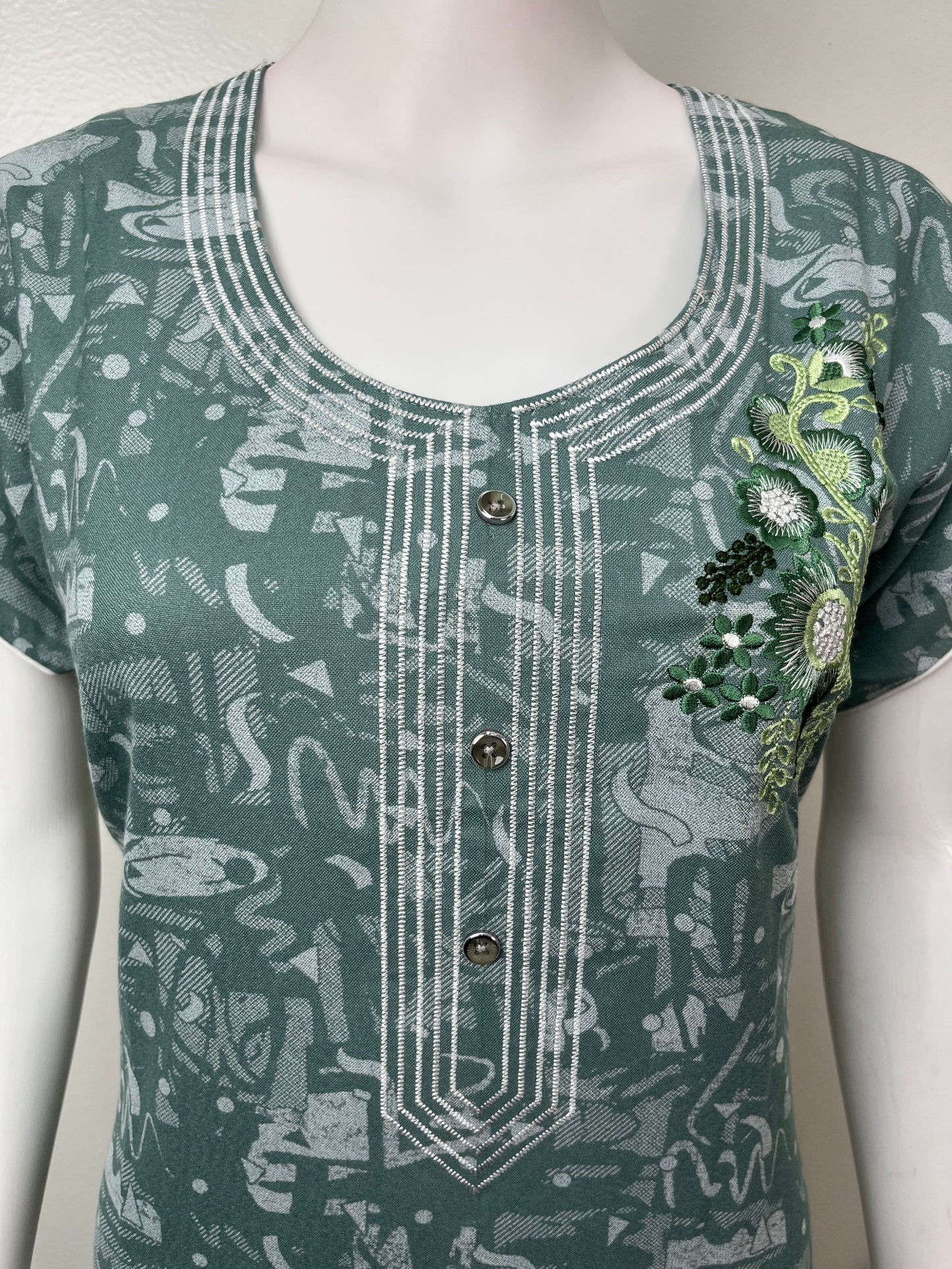 Sea Green Alpine Fabric Nighty Soft & Breathable