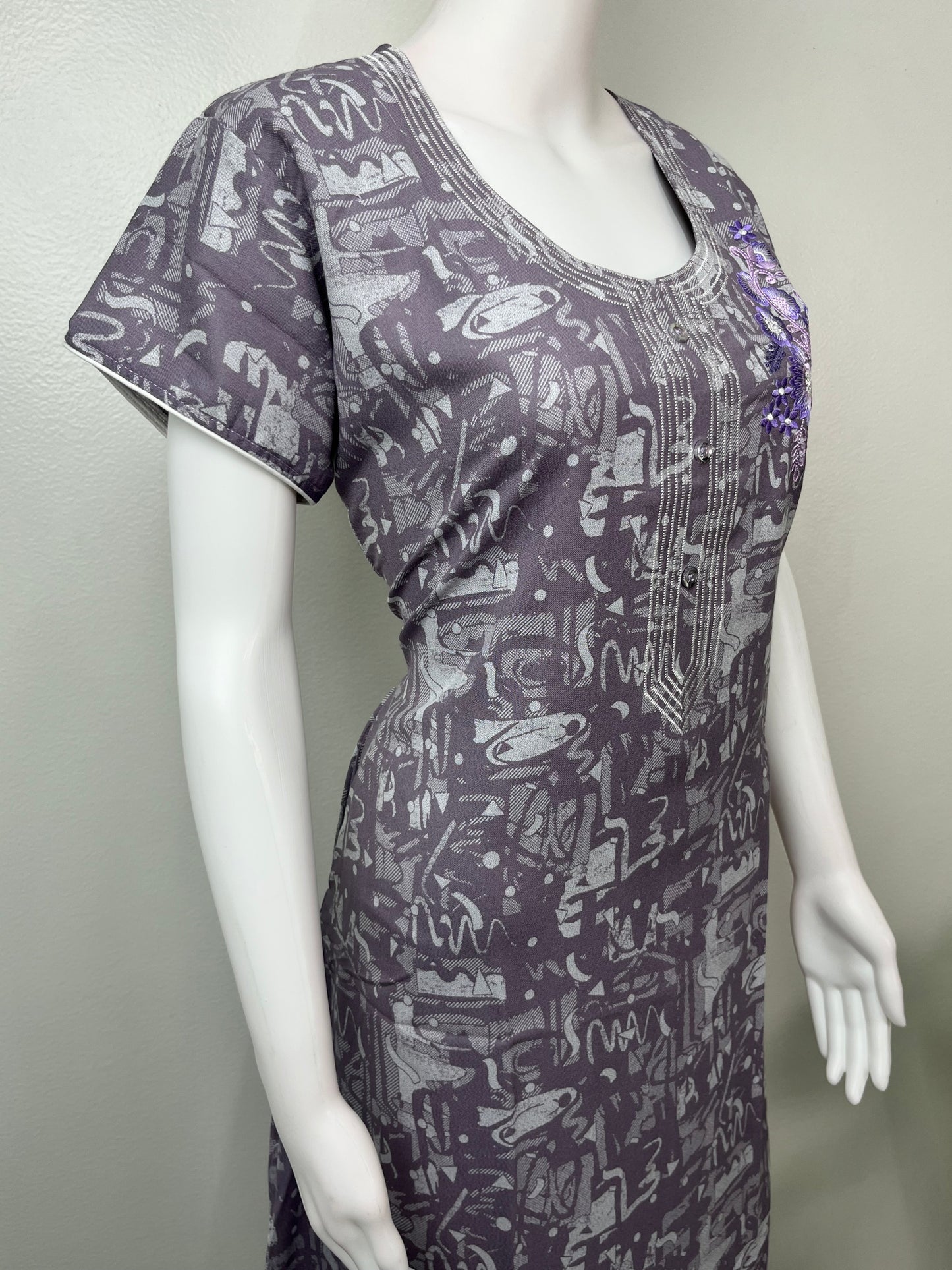 Purple Soft & Breathable Alpine Nighty Perfect for all Seasons