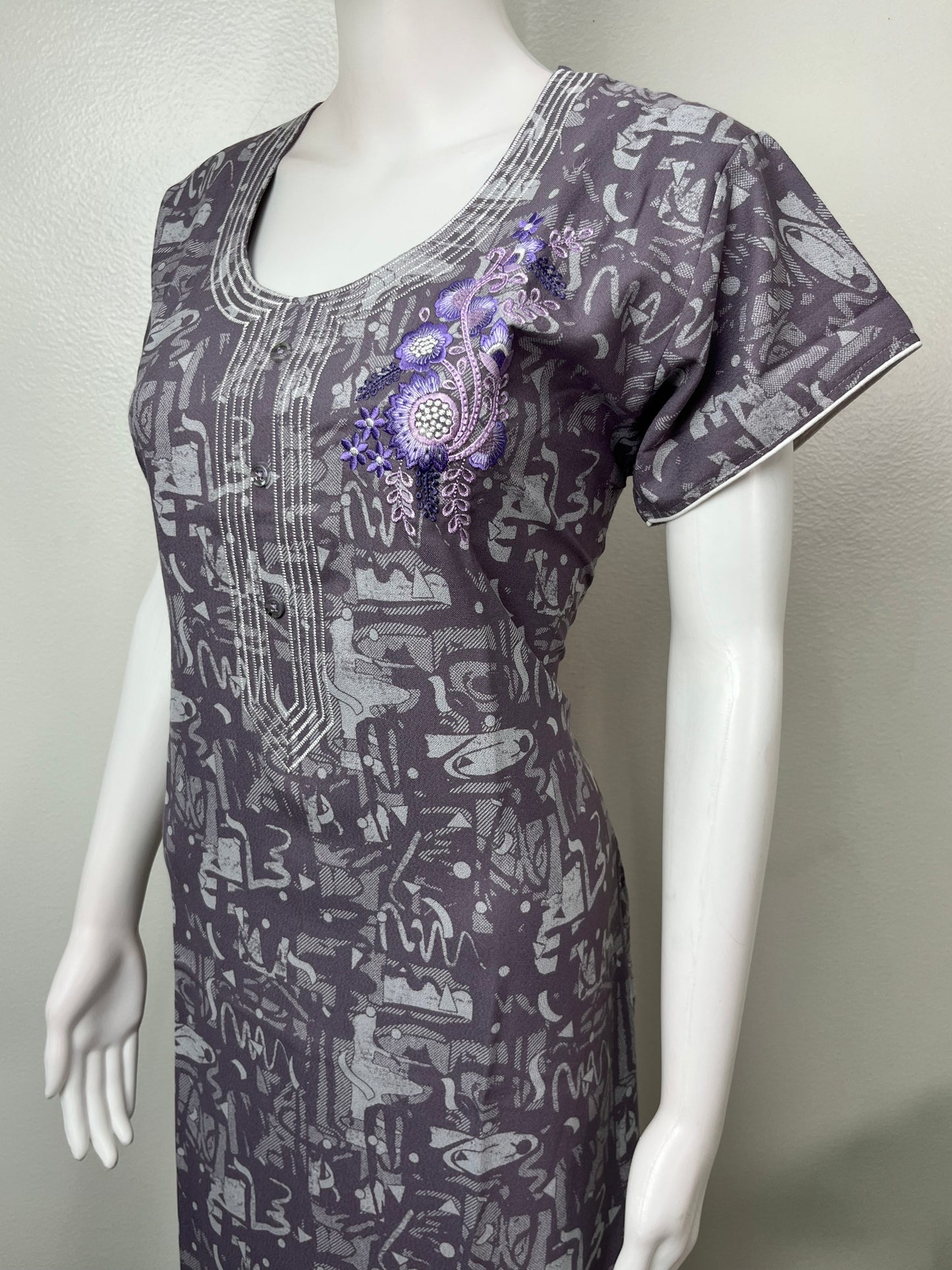 Purple Soft & Breathable Alpine Nighty Perfect for all Seasons