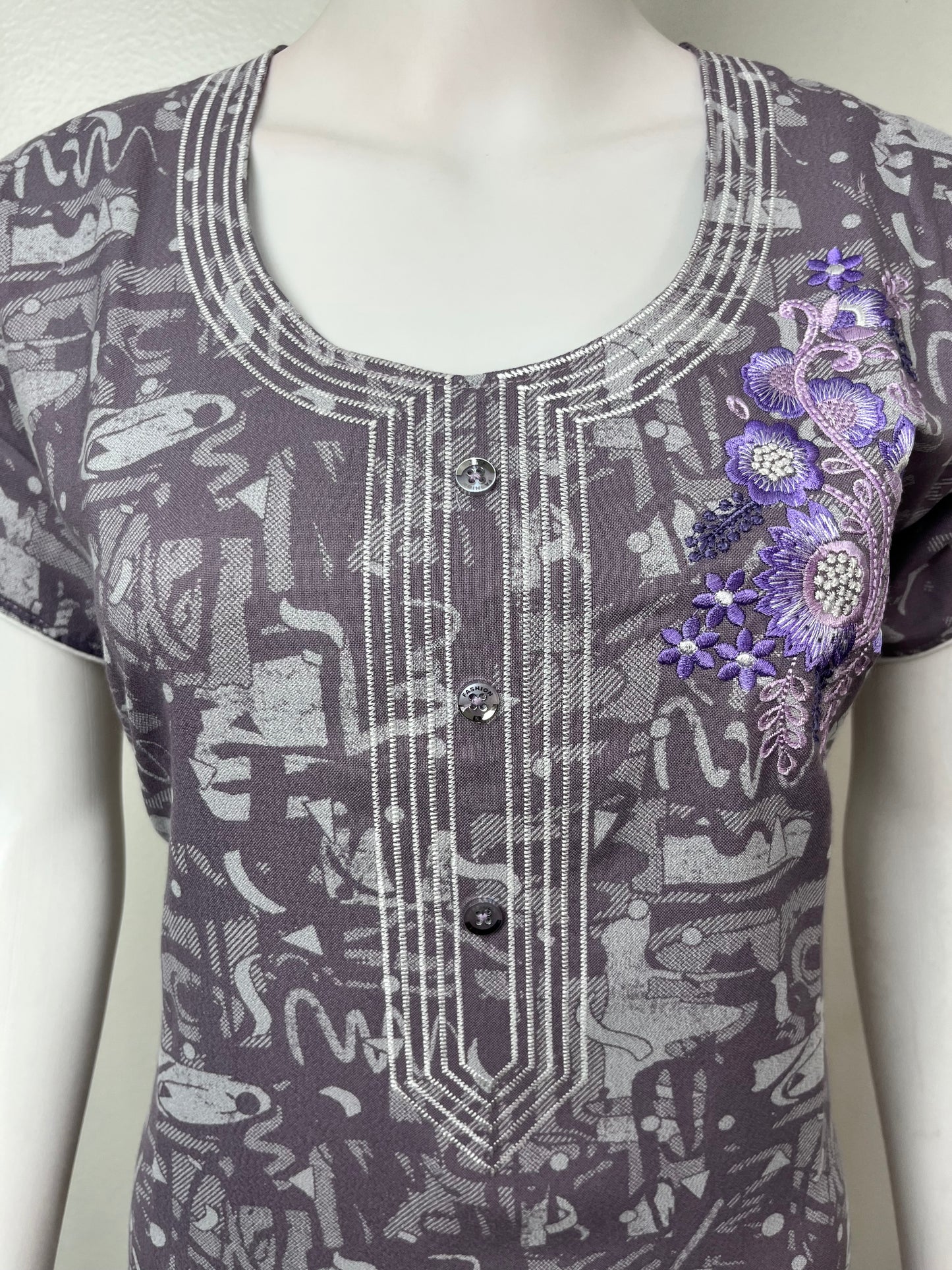 Purple Soft & Breathable Alpine Nighty Perfect for all Seasons