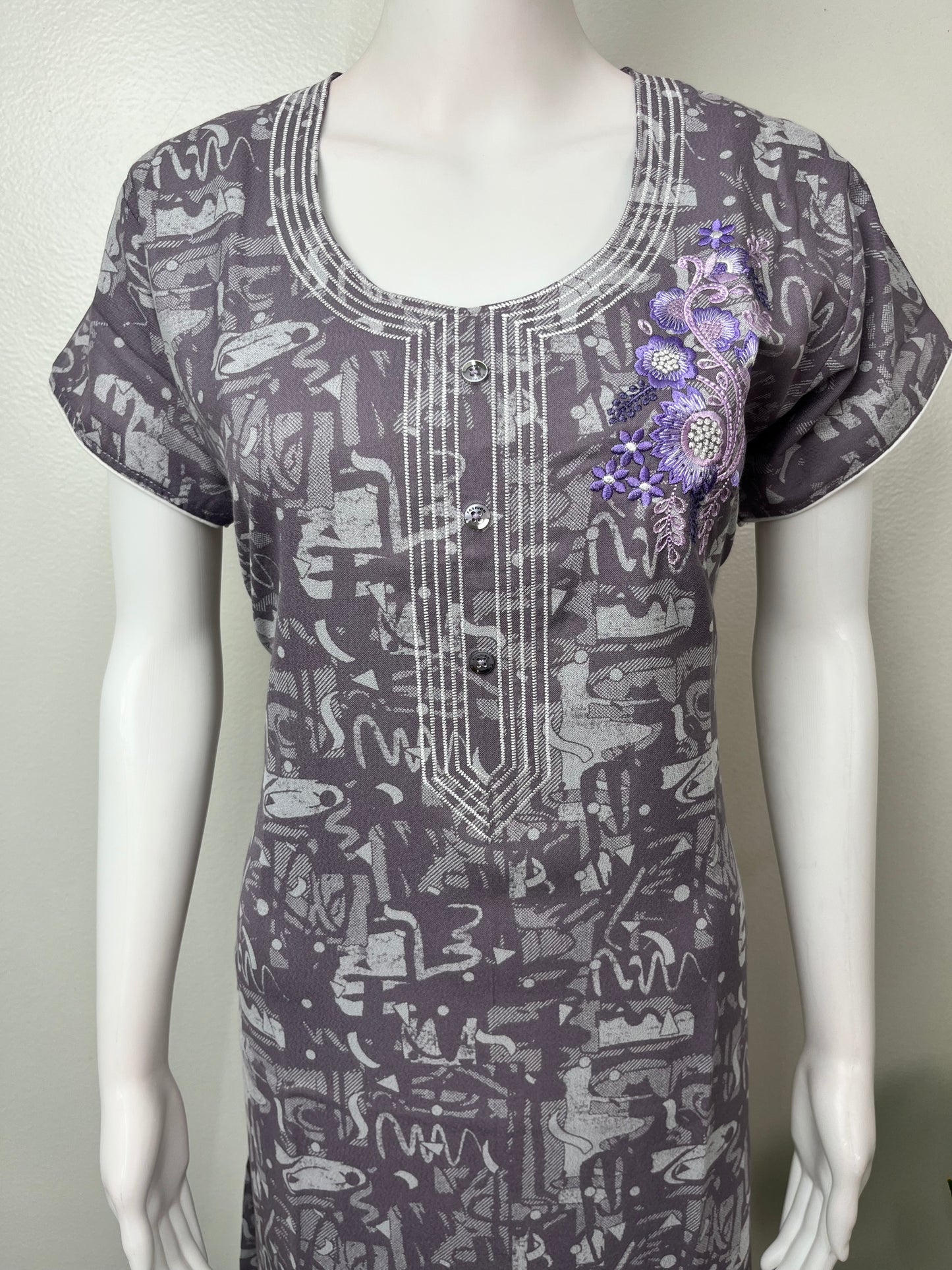 Purple Soft & Breathable Alpine Nighty Perfect for all Seasons