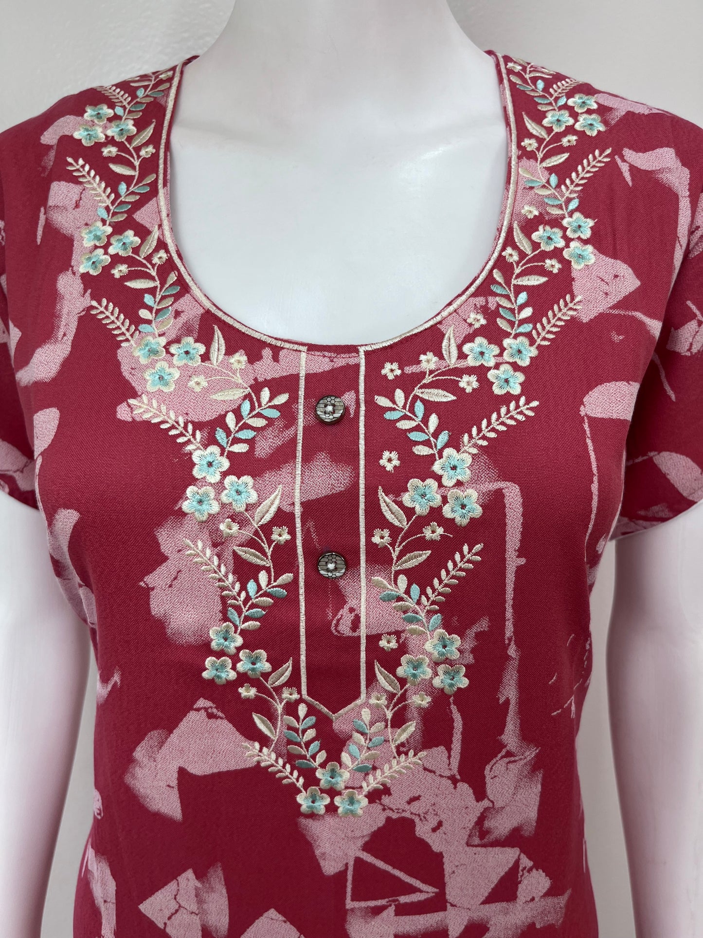 Pink Alpine Fabric Nighty for Women