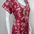 Pink Alpine Fabric Nighty for Women