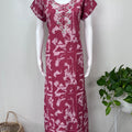Pink Alpine Fabric Nighty for Women