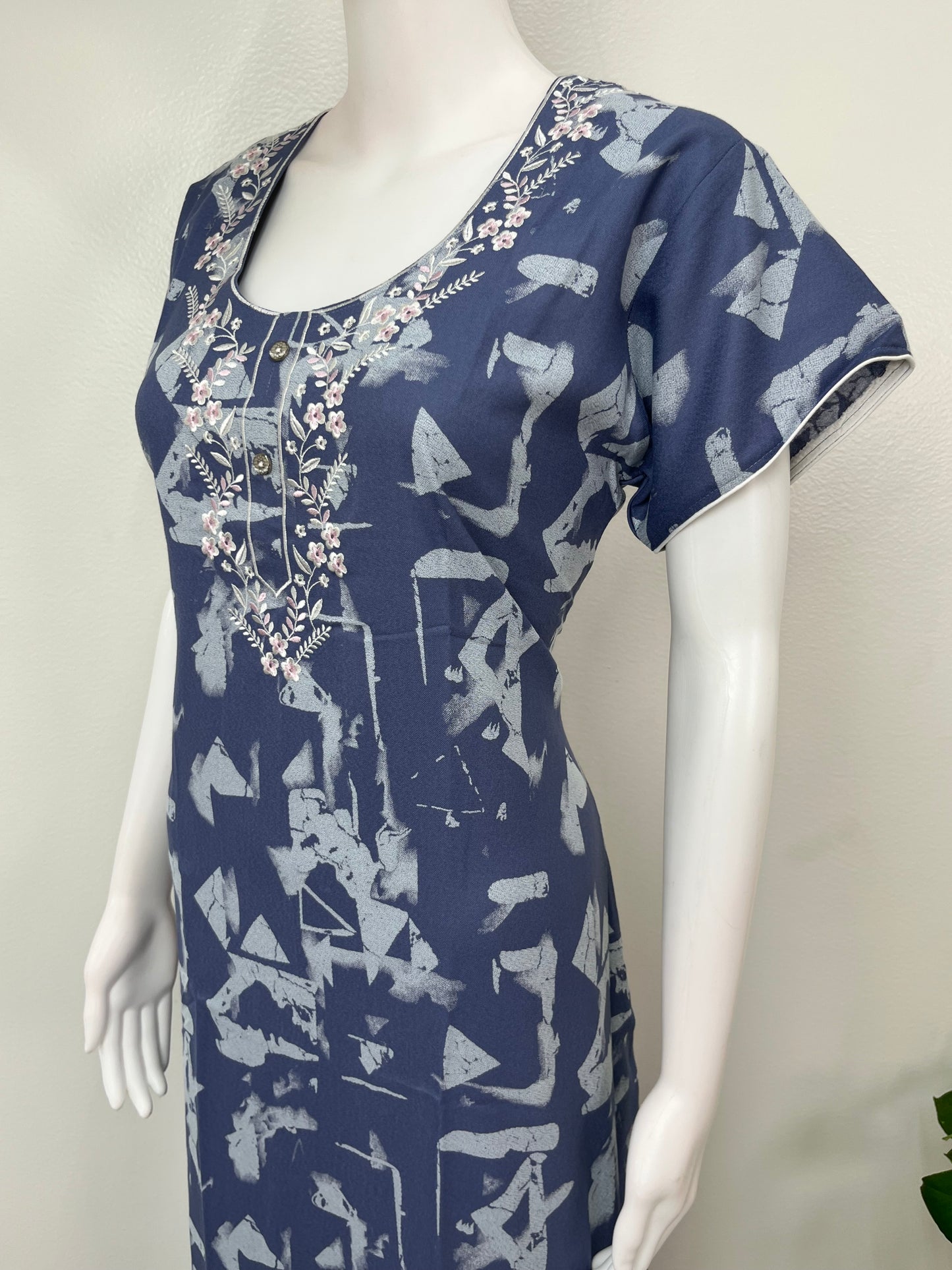 Lavender Digital Print Alpine Fabric Nightgown