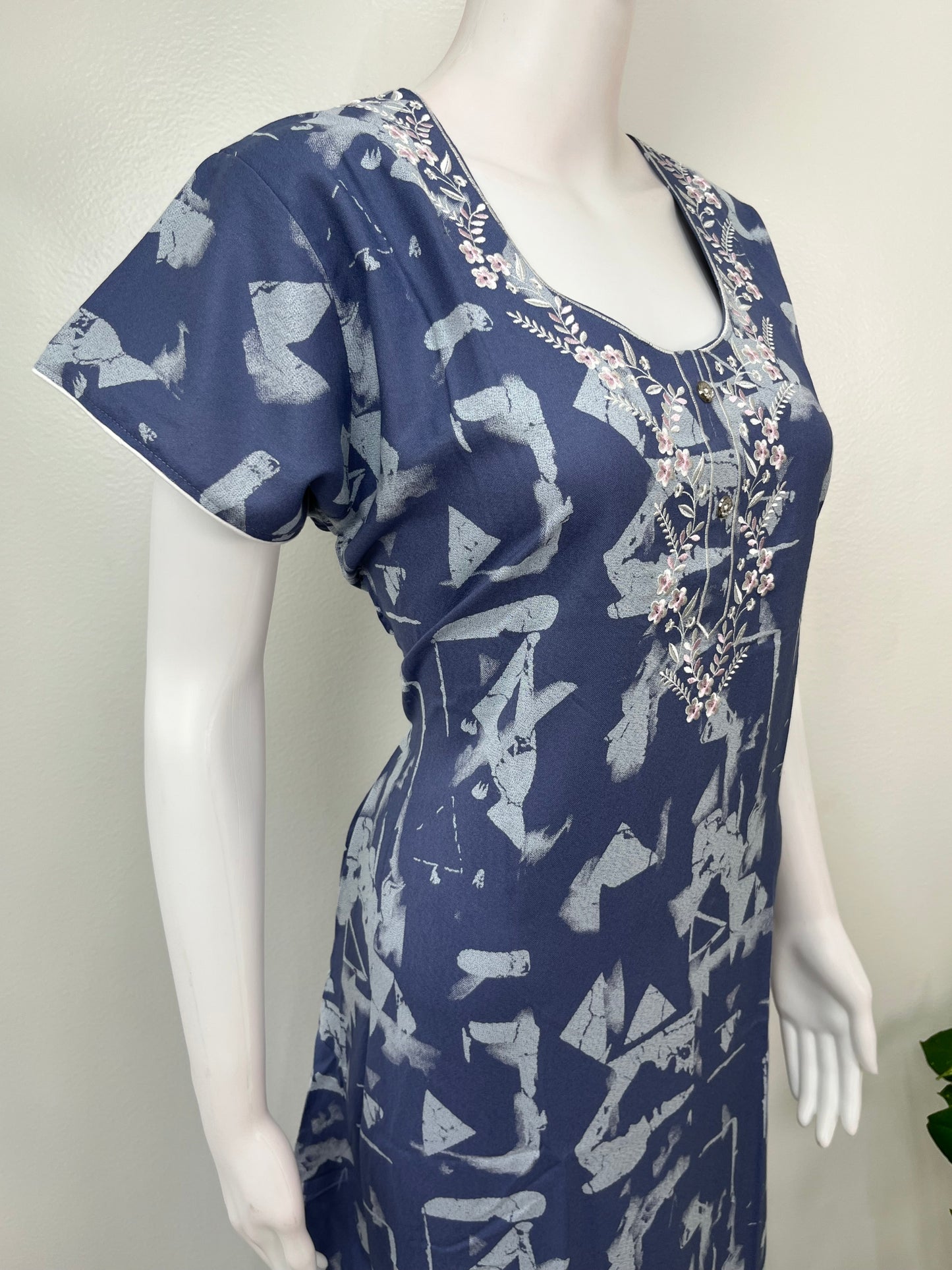 Lavender Digital Print Alpine Fabric Nightgown