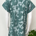 Green Alpine Fabric Embroidered Nighty