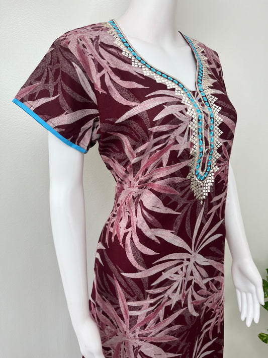 Maroon Alpine Fabric Nightgown Soft & Breathable