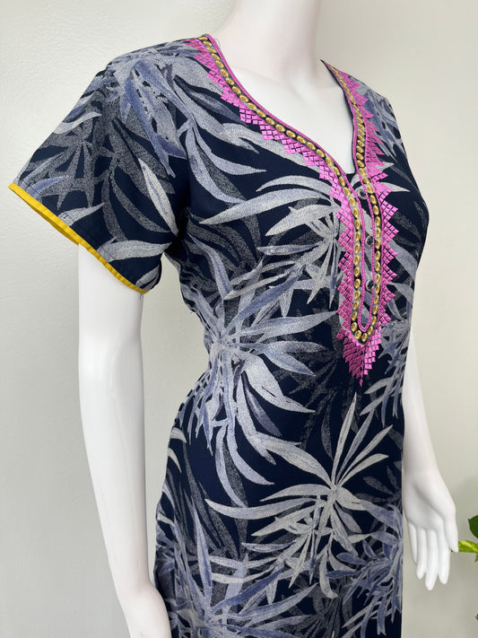 Navy Blue Soft & Breathable Alpine Fabric Nighty