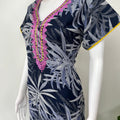 Navy Blue Soft & Breathable Alpine Fabric Nighty