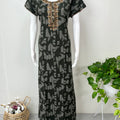 Green Elegant Comfort Alpine Fabric Nightgown