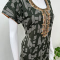 Green Elegant Comfort Alpine Fabric Nightgown