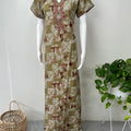 Olive Green Alpine Bliss Embroidered Nightgown