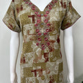 Olive Green Alpine Bliss Embroidered Nightgown