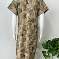 Olive Green Alpine Bliss Embroidered Nightgown