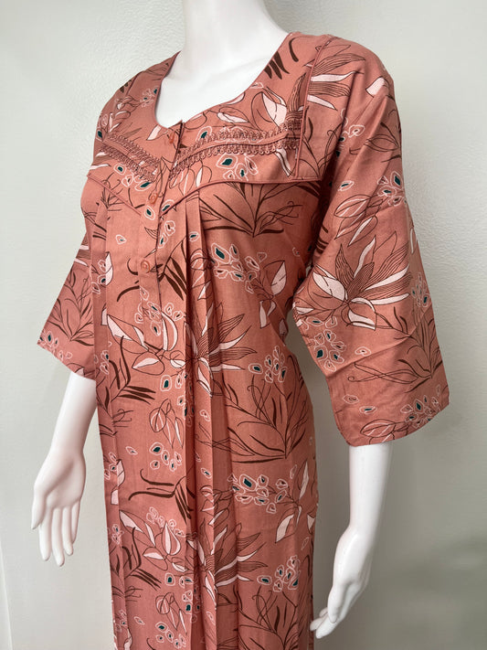 Carrot Premium Alpine Nighty with Long Sleeves