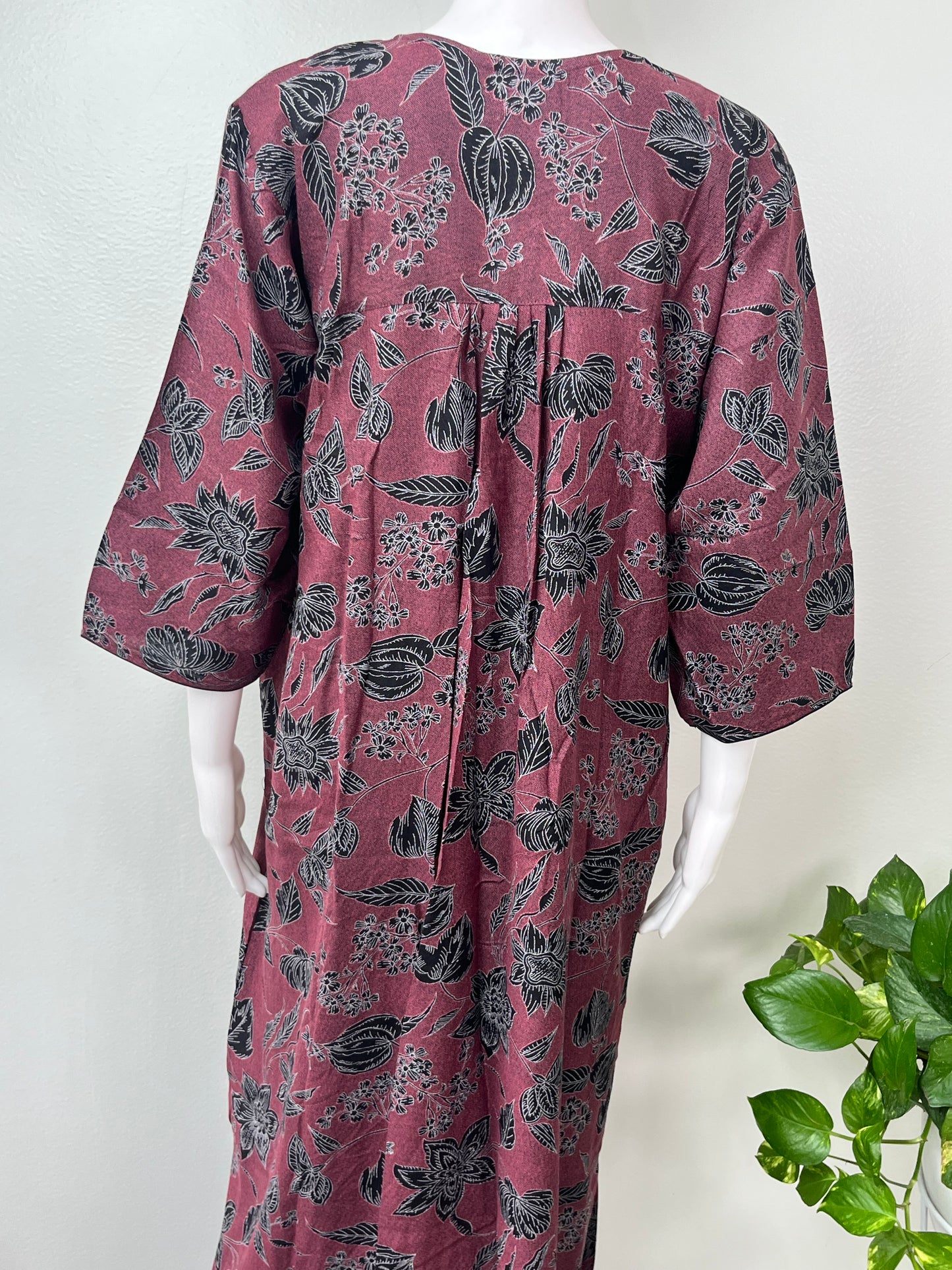 Maroon Soft & Breathable Alpine Nighty Perfect for All Seasons