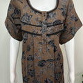 Brown Soft & Breathable Alpine Nighty Perfect for All Seasons