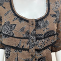 Brown Soft & Breathable Alpine Nighty Perfect for All Seasons