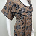 Brown Soft & Breathable Alpine Nighty Perfect for All Seasons