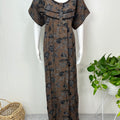 Brown Soft & Breathable Alpine Nighty Perfect for All Seasons