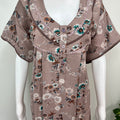 Desert Brown Alpine Fabric Nightgown Soft & Breathable