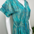 Teal Blue Alpine Fabric Umbrella Nightgown