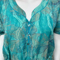 Teal Blue Alpine Fabric Umbrella Nightgown