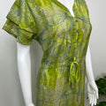 Lime Green Umbrella Style Alpine Fabric Nightgown