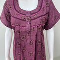 Purple Printed Alpine Nighty for Women
