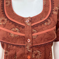 Rust Alpine Nightgown Elegant & Long-Lasting