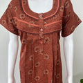Rust Alpine Nightgown Elegant & Long-Lasting