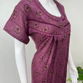 Purple Printed Alpine Nighty for Women