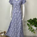 Lavender Alpine Fabric Nighty in Frock Pattern