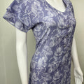 Lavender Alpine Fabric Nighty in Frock Pattern