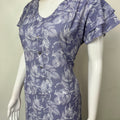 Lavender Alpine Fabric Nighty in Frock Pattern
