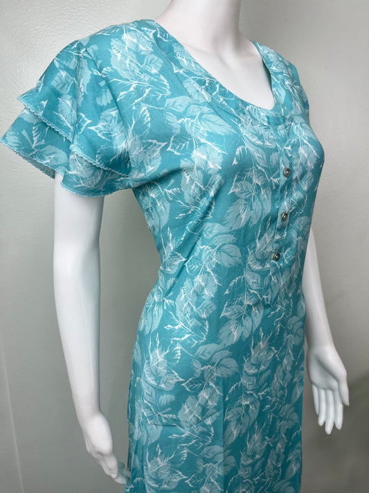 Sky Blue Alpine Fabric Umbrella Style Nighty