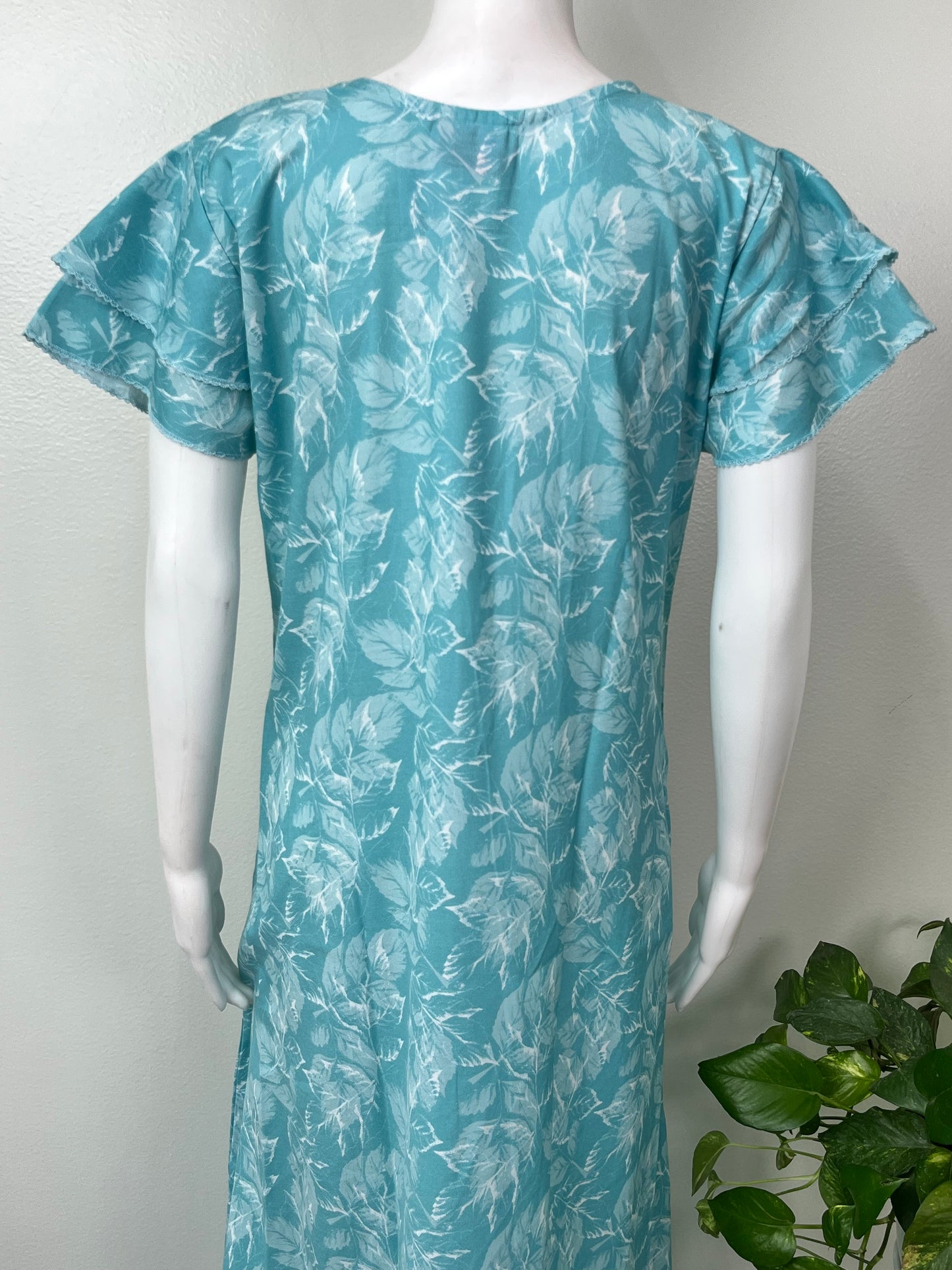Sky Blue Alpine Fabric Umbrella Style Nighty