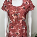 Floral Printed Umbrella Style Alpine Nightgown