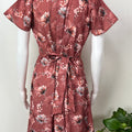 Floral Printed Umbrella Style Alpine Nightgown