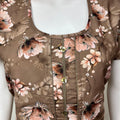 Brown Umbrella Style Alpine Fabric Nightgown