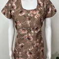 Brown Umbrella Style Alpine Fabric Nightgown
